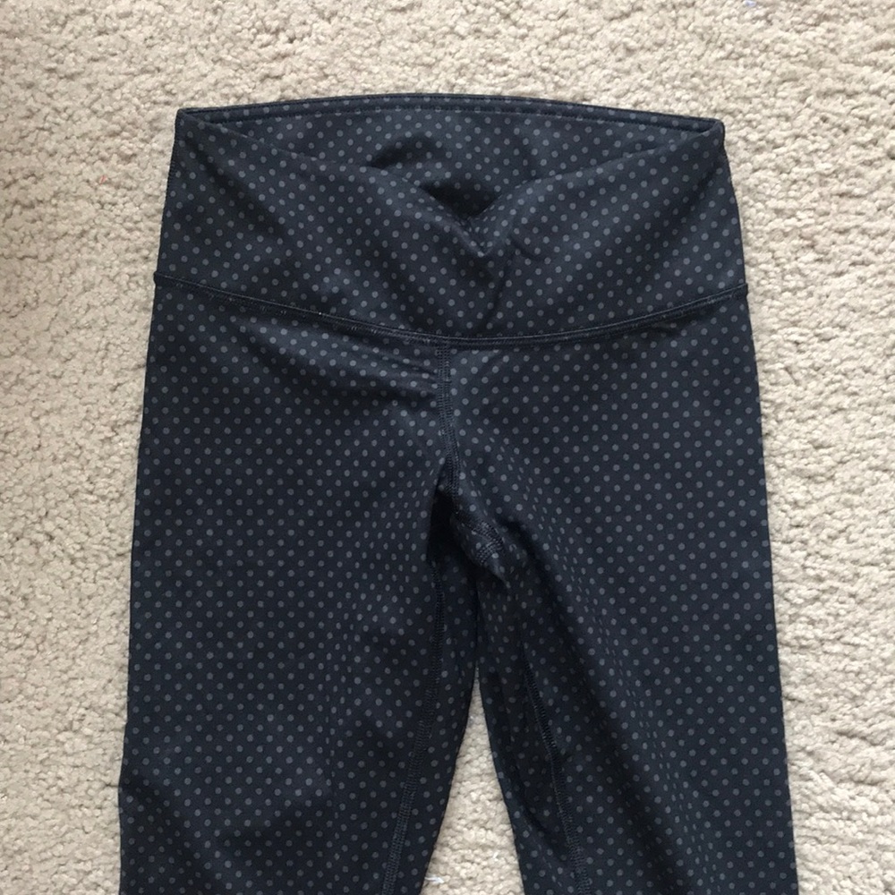 LuLuLemon Black Polka Dot Leggings